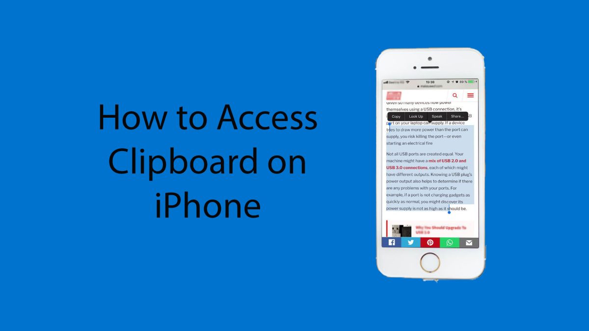 How to Access Clipboard on iPhone