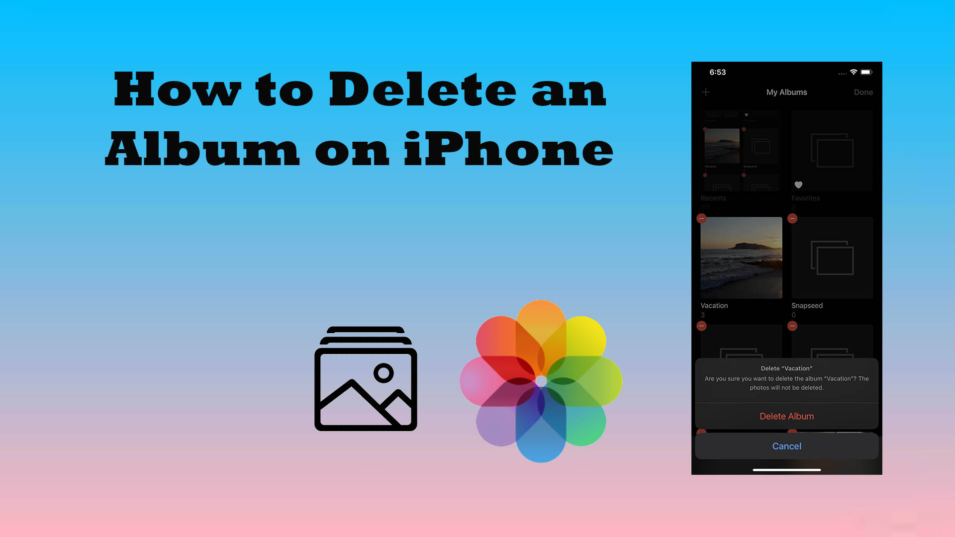 How to Delete an Album on iPhone