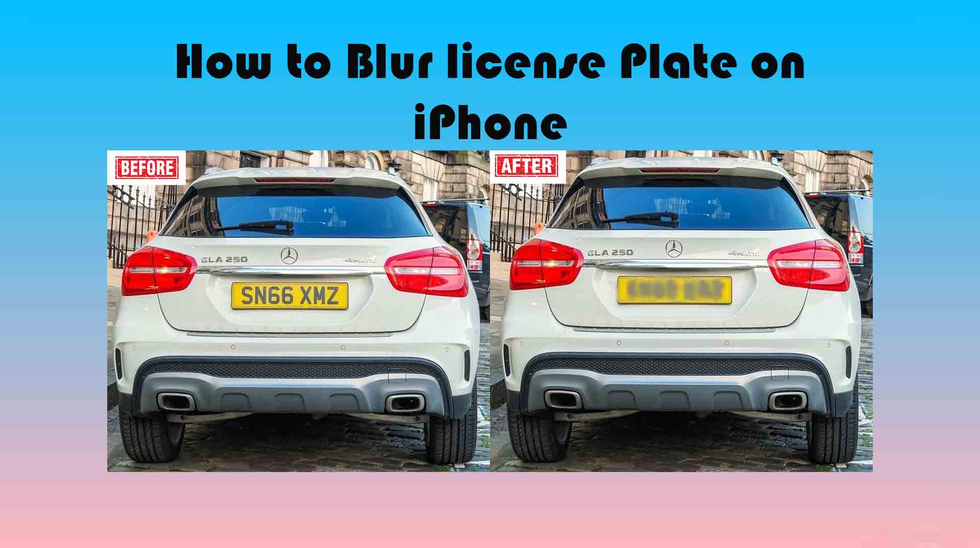 How to Blur License Plate on iPhone in a Picture or Video