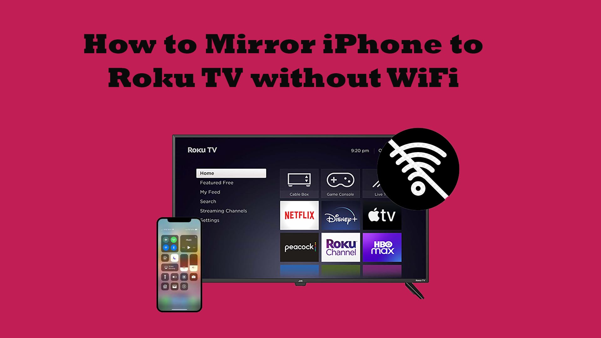 How to Mirror iPhone to Roku without WiFi [2023] Full Guide