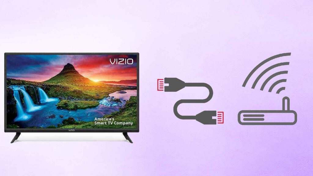 Connect Vizio Smart TV to WiFi router with Ethernet cable