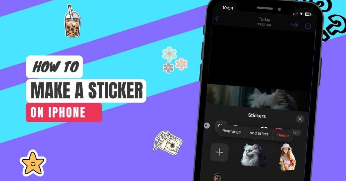 How to make a sticker on iPhone